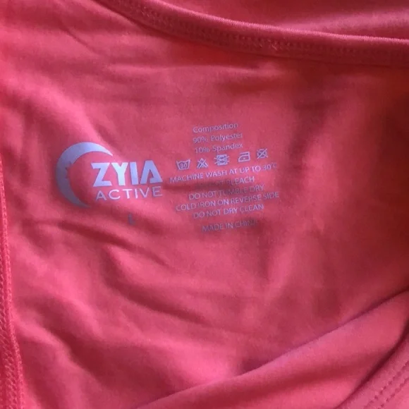 Zyia Effortless Tank-long Coral - Picture 3 of 3